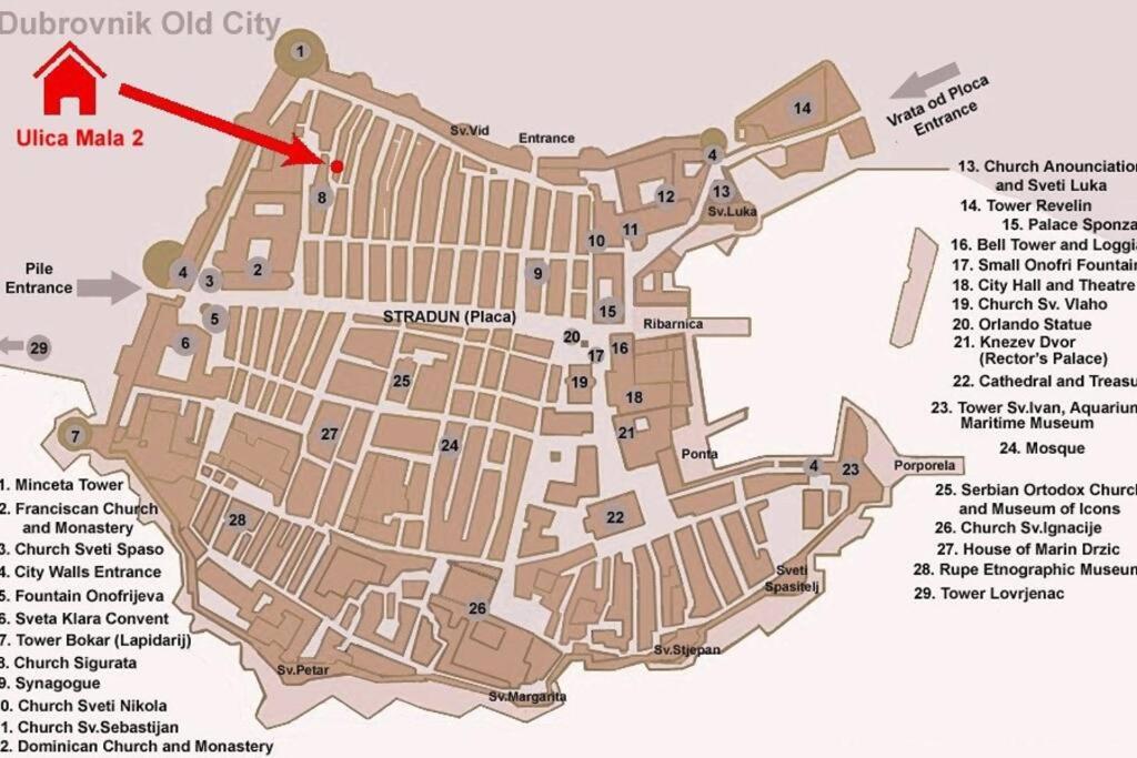 شقة 1-Bdrm With Terrace In The Old Town دوبروفينك المظهر الخارجي الصورة